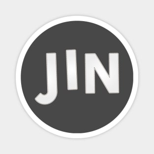 BTS Bangtan Jin Kim Seokjin typography text | Morcaworks Magnet